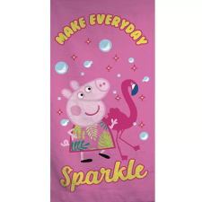 Peppa malac Sparkle fürdőlepedő, strand törölköző 70x140cm (Fast Dry) babatörülköző, kifogó