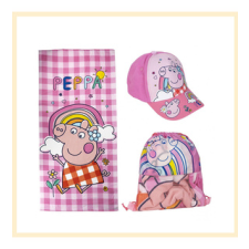 Peppa malac törölköző és baseball sapka táskában ZT2200010144 lakástextília