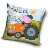 Peppa malac Tractor párnahuzat 40x40 cm Velúr