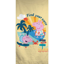 Peppa malac Wave fürdőlepedő, strand törölköző 70x140cm (Fast Dry) lakástextília