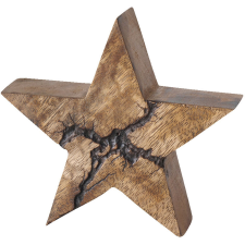  Percha dekoráció kicsi csillag tömör 14 cm karácsonyfadísz