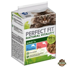 Perfect Fit mini tasakos lazac & oceani halas 6x50gr Multipack macskaeledel