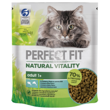 Perfect Fit Perfect Fit Natural Vitality Adult 1+ macskaeledel lazaccal és fehérhúsú hallal 650 g macskaeledel