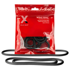 Perfect Fit Slim Wrap - vékony péniszgyűrű szett - fekete (3db) potencianövelő