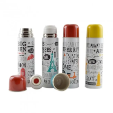 Perfect home 13842 Kulacs - termosz városok 500 ml kulacs, kulacstartó