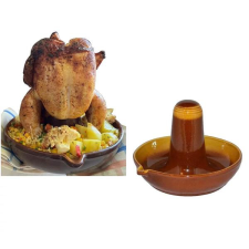 Perfect home Agyag Csirkesütő állvány mázas 23x26cm 17902 edény