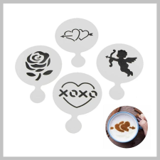 Perfect home Cappuccino, sütemény díszítő sablon 4 db műanyag 13042 világítás