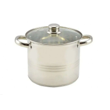 Perfect home Inox fazék üvegfedővel 5 liter edény