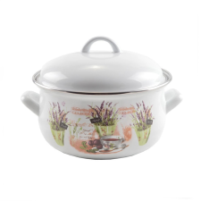 Perfect Home Levendula Zománcozott lábas 18 cm+fedő 13467 edény