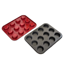 Perfect home Metal Red Line Muffinsütő 12 db-os edény