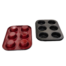 Perfect Home Metal Red Line Muffinsütő 6 db-os 19127 edény