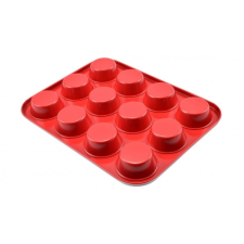 Perfect home Muffinforma 12db, kerámia bevonattal RED 11837 edény