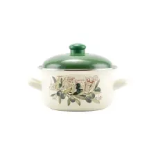 Perfect home Oliva Zománcozott lábas 18 cm+fedő edény