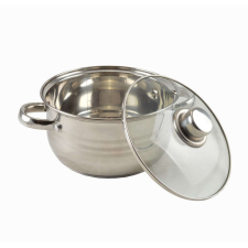Perfect home Rozsdamentes lábas 18cm + üvegfedő 2,5 literes edény