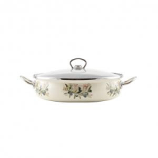 Perfect Home Szeletsütõ fedõvel 26 cm zománcozott Oliva dekor 14835 konyhai eszköz