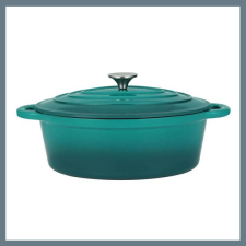 Perfect home Zománcozott öntöttvas kacsasütő 30cm, 4.2L türkiz 16639 edény