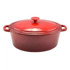 Perfect home Zománcozott öntöttvas kacsasütő 32cm, 6,2l piros edény