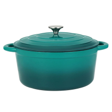  Perfect Home Zománcozott öntöttvas lábas 28,5 cm, 6L türkiz 16638 edény