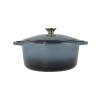 Perfect home Zománcozott öntöttvas lábas 28 cm 7 literes Acélkék 15720