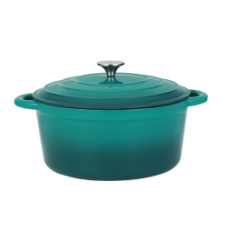Perfect home zománcozott öntöttvas lábas 3,6L, türkiz (16637) edény