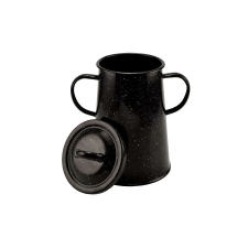 Perfect home Zománcozott zsírosbödön 2 literes fekete papírárú, csomagoló és tárolóeszköz