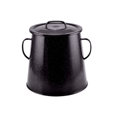 Perfect home Zsírosbödön zománcozott felülettel 10L 22cm fekete edény