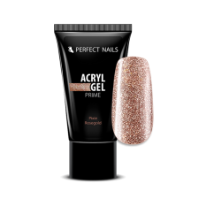 Perfect Nails Csillámos AcrylGel Prime - Tubusos Akril Gél 15g - Pixie rosegold műköröm zselé