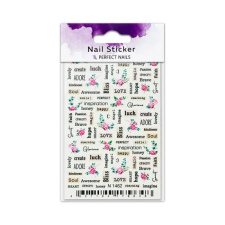 Perfect Nails Körömmatrica - Lovely Words körömdíszítő