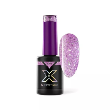 Perfect Nails LacGel LaQ X Gél Lakk 8ml - Purple X066 Sparkle lakk zselé