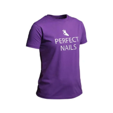 Perfect Nails - Metál Logós Lila Póló M