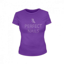 Perfect Nails Póló lila strasszal M női póló