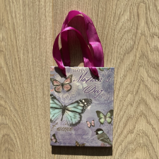 Perfecto Anyák napja lila ajándék táska (14x11x6cm) ajándéktasak