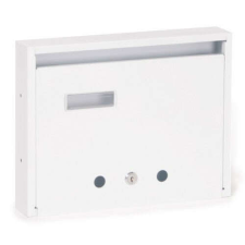 Perfekto Lépcsőházi Postaláda (Ibiza) 310mm X 230mm X 60mm Felfele Nyíló Névjegy Fehér postaláda