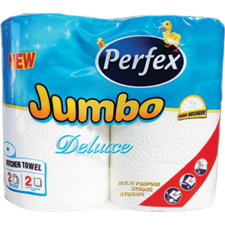 Perfex Jumbo Deluxe XXL törlőpapír 2x300 lap (Karton - 10 csg) higiéniai papíráru