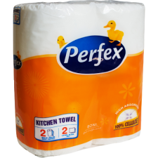 Perfex Perfex konyhai törlőpapír 2 tekercses fehér 2 rétegű (Karton - 24 csg) higiéniai papíráru