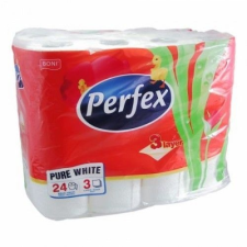 Perfex Perfex Toalettpapír 3 rétegű 24 tekercses higiéniai papíráru