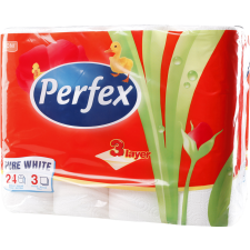 Perfex Perfex WC papír hófehér - 3 rétegű 24 tekercses higiéniai papíráru