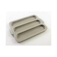  Perforált baguette forma, szilikon, 30×23cm sütés és főzés