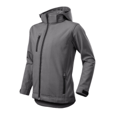 Performance softshell kabát gyerek acélszürke 134 cm/8 éves férfi kabát, dzseki