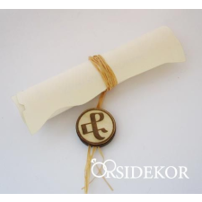  Pergamenes meghívó különleges díszítéssel dekorációs kellék