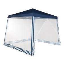 Perla Pavilon sátor szúnyoghálóval, 300x300x236 cm, kék/fehér építőanyag