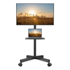 ?PERLESMITH PERLESMITH PSTVMC06 TV padlóállvány 23"-60" fekete tv állvány és fali konzol