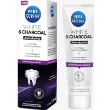 Perlweiss white and charcoal fogfehérítő krém aktív szénnel 75 ml fogkrém