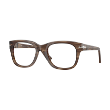 Persol PO3372V 1208 Striped Brown Demo Lens szemüveg szemüvegkeret