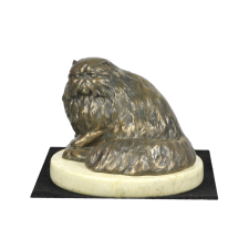  Perzsa macska szobor, kutya sziluett figura, trófea egy Art-Dog kutyakiállításra dekoráció