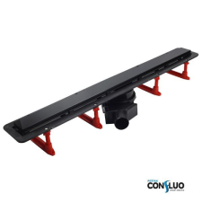 Pestan Pestan zuhanyfolyóka Confluo Frameless Line FEKETE üveg 85 cm építőanyag