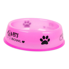  Pet&#039;s bowl műanyag tál kutya macska 0,8l, pink kutyatál