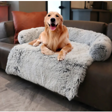  Pet Bed kutyaágy kanapéra, kanapévédő kutyaágy, szürke, M méret (90 x 90 x 16 cm) szállítóbox, fekhely kutyáknak
