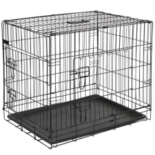 @Pet fekete fém kutyaketrec 50,8 x 30,5 x 35,5 cm szállítóbox, fekhely kutyáknak