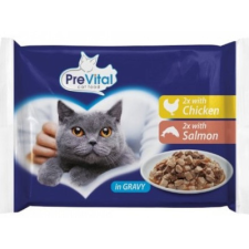 Pet Hungaria Kft PreVital Cat alutasakos 4*100g szószos Csirke-Lazac macskaeledel